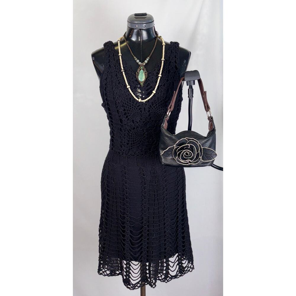 Free People Black Combo Dress – Women’s Size S – NWT